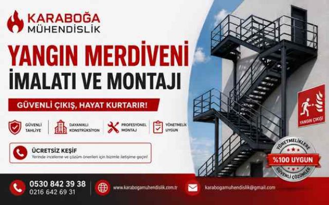 Yangın Merdiveni İmalatı ve Montajı | Güvenli Kaçış Sistemleri İçin Profesyonel Çözümler